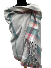 Shawl wrap scarf tasselled rectangle one size matalan pastel colours