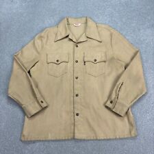 VINTAGE Levis Jacket Womens Large Brown Sta-Prest Big E 60s Western Trucker Lady