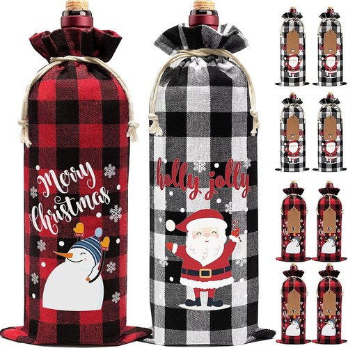 Burlap wine bags - bags, christmas