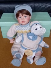 RARE Large Life Size Adele's Puppenhaus German Porcelain Doll Baby Teddy Ltd Ed