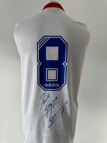 Signed paul gascoigne retro - gascoigne,