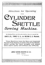 Jones shuttle sewing machine