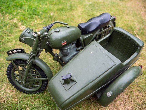 Vintage action man motorbike - action,