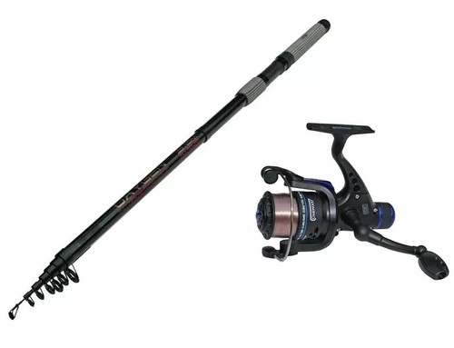 Carbon telescopic fishing rod - carbon,