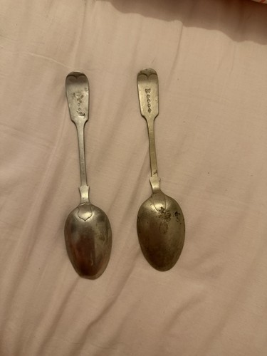 Pair antique silver plated - pair,