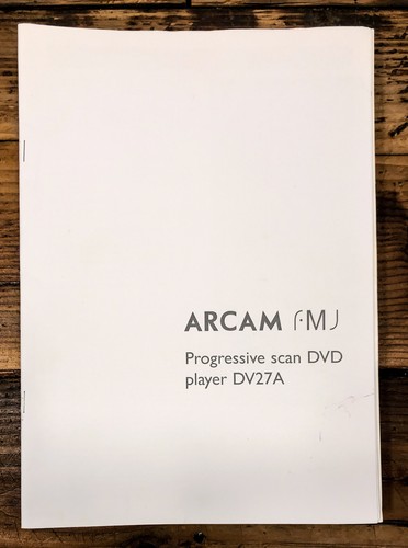 Arcam dv27a dvd player - arcam,