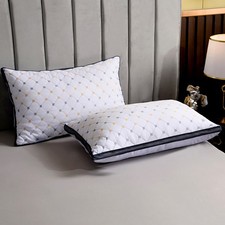 Hotel Quality Pack of 2,4 Pillows Bounce Back Anti Allergic Bedding Plump Pillow