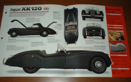 1951 jaguar xk120 spec sheet - 1951,