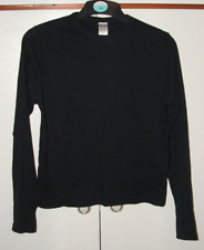 Tesco - Black - Cotton, Crew-neck, Long sleeve, T-shirt / Top - Womens UK 12-14