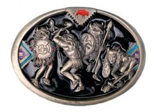 Indian Dance Belt Buckle in