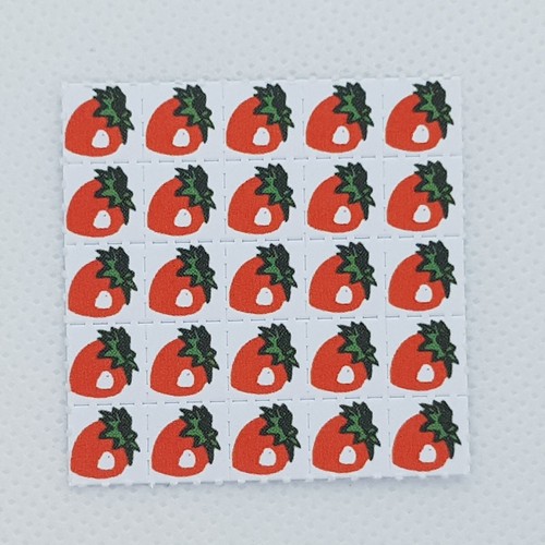 Strawberry blotter art - strawberry,