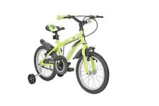 16 inch Kids Children Girls Boys Blue Neon Bike With Removable Stabilisers