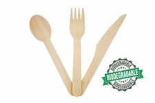 300 Wooden Cutlery Set