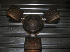 vintage triple brass cowbell
