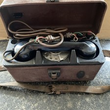 Vinetage GPO Bakelite Linesman Test Telephone (D12)