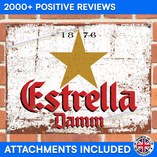 Estrella damm metal signs - estrella,