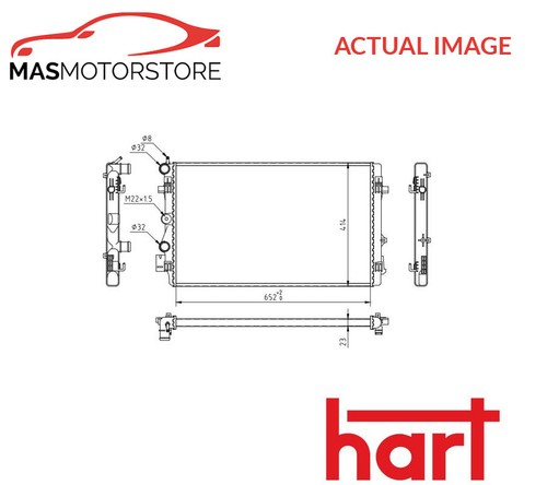 Engine cooling radiator hart - engine,