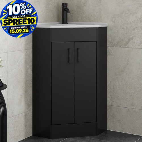 Avox black double door - double, corner