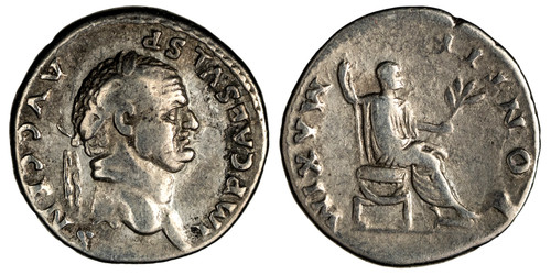 Vespasian denarius ad - vespasian,
