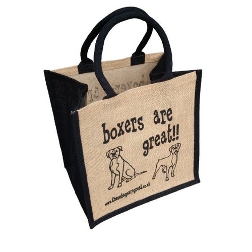 Dog breeds jute shopping bags - dog,