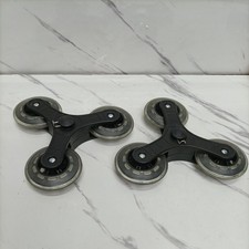 2x Stair Climbing Wheels Triangle Accessories Wear Resistant Trolley Casters