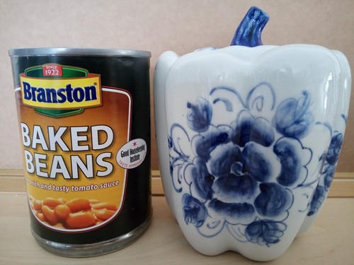 Hand painted blue and white