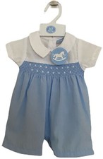 Spanish Baby Blue Smocked