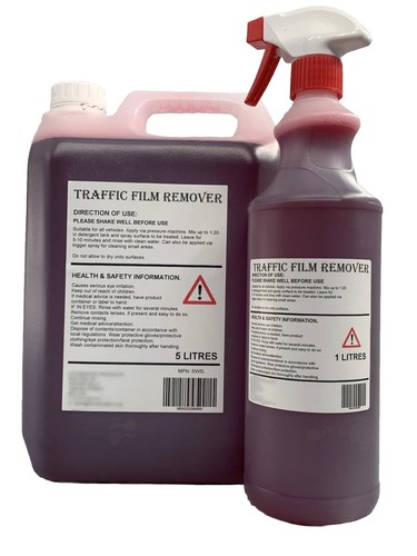 Traffic film remover - remover, caustic