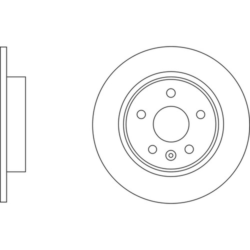 Brake discs solid for - brake, opel