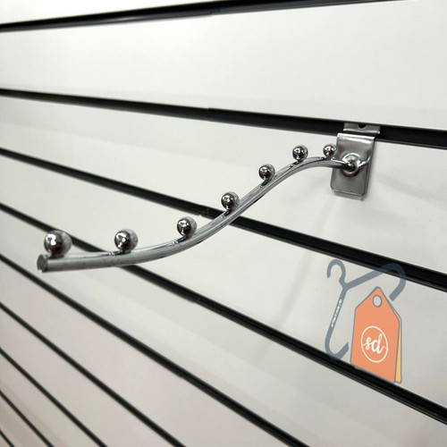 Slatwall ball arm chrome - slatwall,