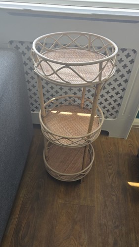 Vintage tier rattan bamboo - 3,