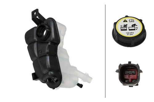 Radiator coolant overflow - radiator/coolant, tank