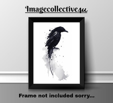 RAVEN BIRD  A4 PRINT PICTURE