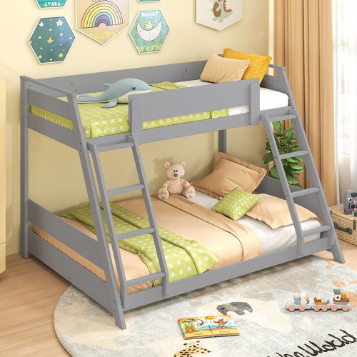 Single over double bunk bed - double,