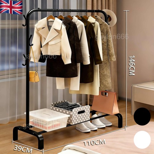Heavy duty metal clothes - duty, rail