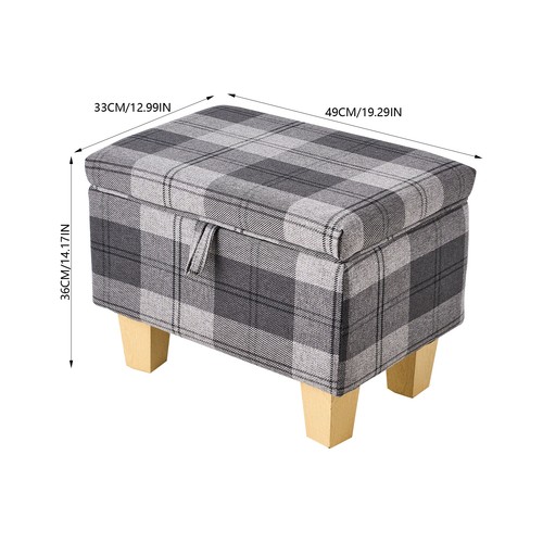 Storage ottoman footstool - storage,