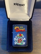 Vintage Zippo Lighter - Flame Rite Rare RK Sloane Evil Clown Lighter