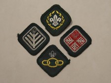 Chief Scout Award, Advanced Standard, Standard & Link Badges [Open Emblem 1970s]