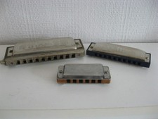 3 x Harmonicas Hohnerr Chromonica Chromatic  Seydel & AXL