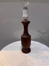 table lamp turned Danish teak