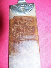 Vintage Russian CCCP Barbers Leather Razor Strop Straight Russia Old Barbershop