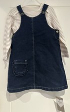 M&S Baby Girl Denim Dungarees