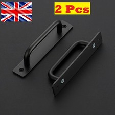 2Pcs Black Door Pull Handles