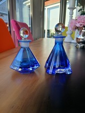 2 Vintage Cobalt Blue Glass