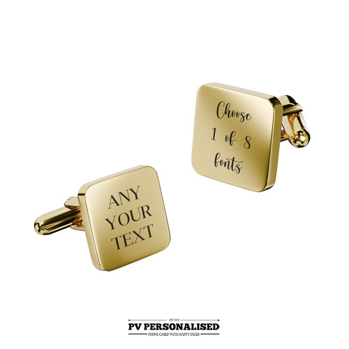 Personalised cufflinks custom - personalised,