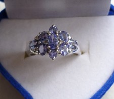 9ct White Gold Tanzanite and