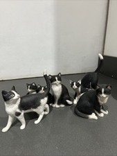 Black And White Cat Collection Four Figurines Included