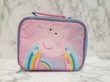 Vintage Peppa Pig Zipped School Lunch Box Bag 2003