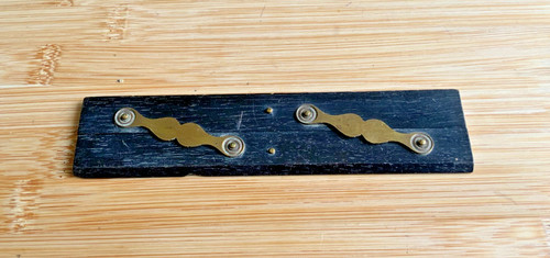 Vintage ebony and brass - ebony,