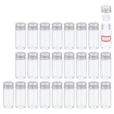 25 Pack 10ml Clear Glass Vials